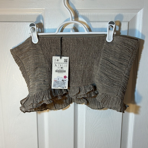 Zara bandeau cropped top  size large - Picture 2 of 2